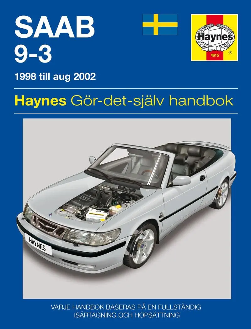 Cover: 9780857339621 | Saab 9–3 (1998 – 2002) Haynes Repair Manual (svenske utgava) | Buch