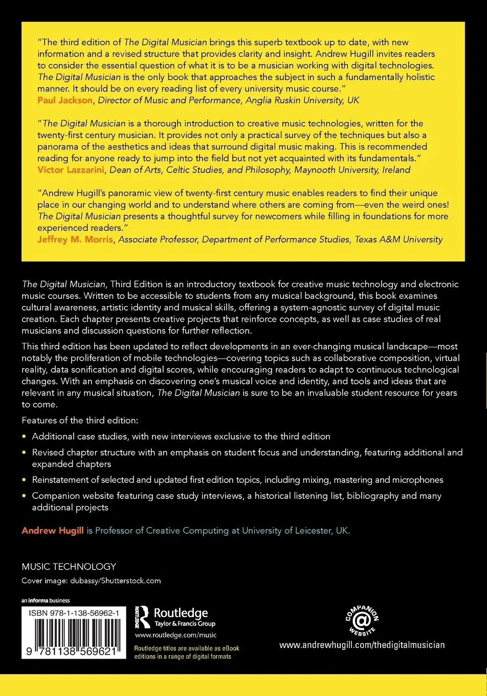 Rückseite: 9781138569621 | The Digital Musician | Andrew Hugill | Taschenbuch | Englisch | 2018