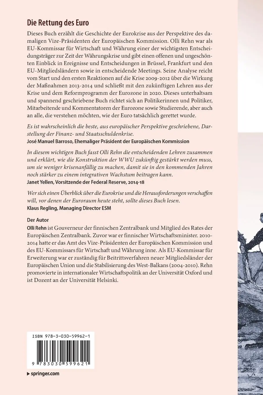 Rückseite: 9783030599621 | Die Rettung des Euro | Was wir aus der Krise lernen können | Olli Rehn