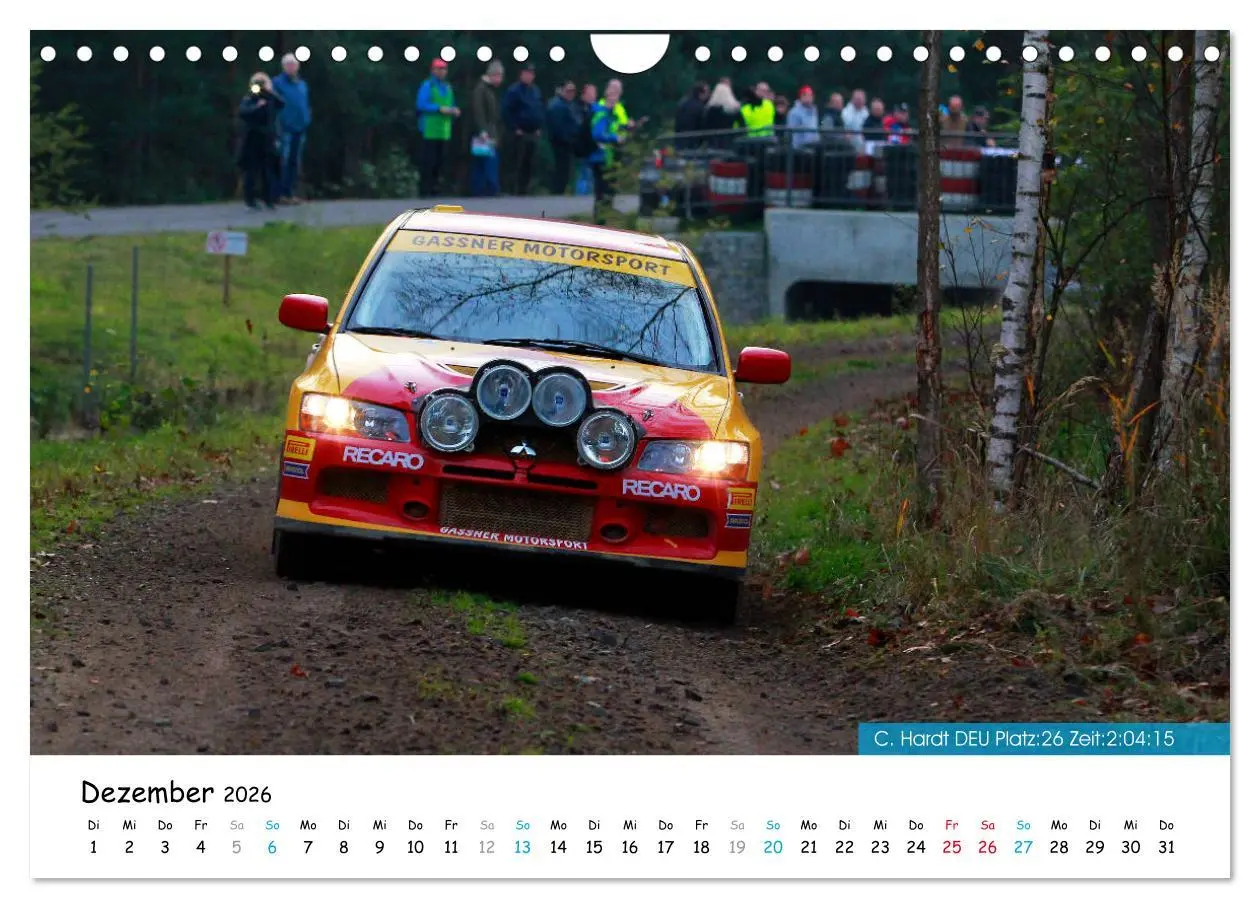 Bild: 9783457839621 | Lausitz-Rallye Kalender (Wandkalender 2026 DIN A4 quer), CALVENDO...