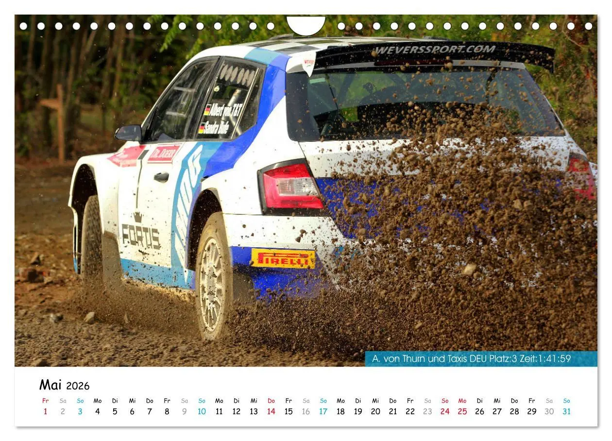 Bild: 9783457839621 | Lausitz-Rallye Kalender (Wandkalender 2026 DIN A4 quer), CALVENDO...