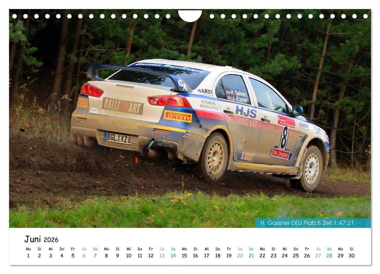 Bild: 9783457839621 | Lausitz-Rallye Kalender (Wandkalender 2026 DIN A4 quer), CALVENDO...