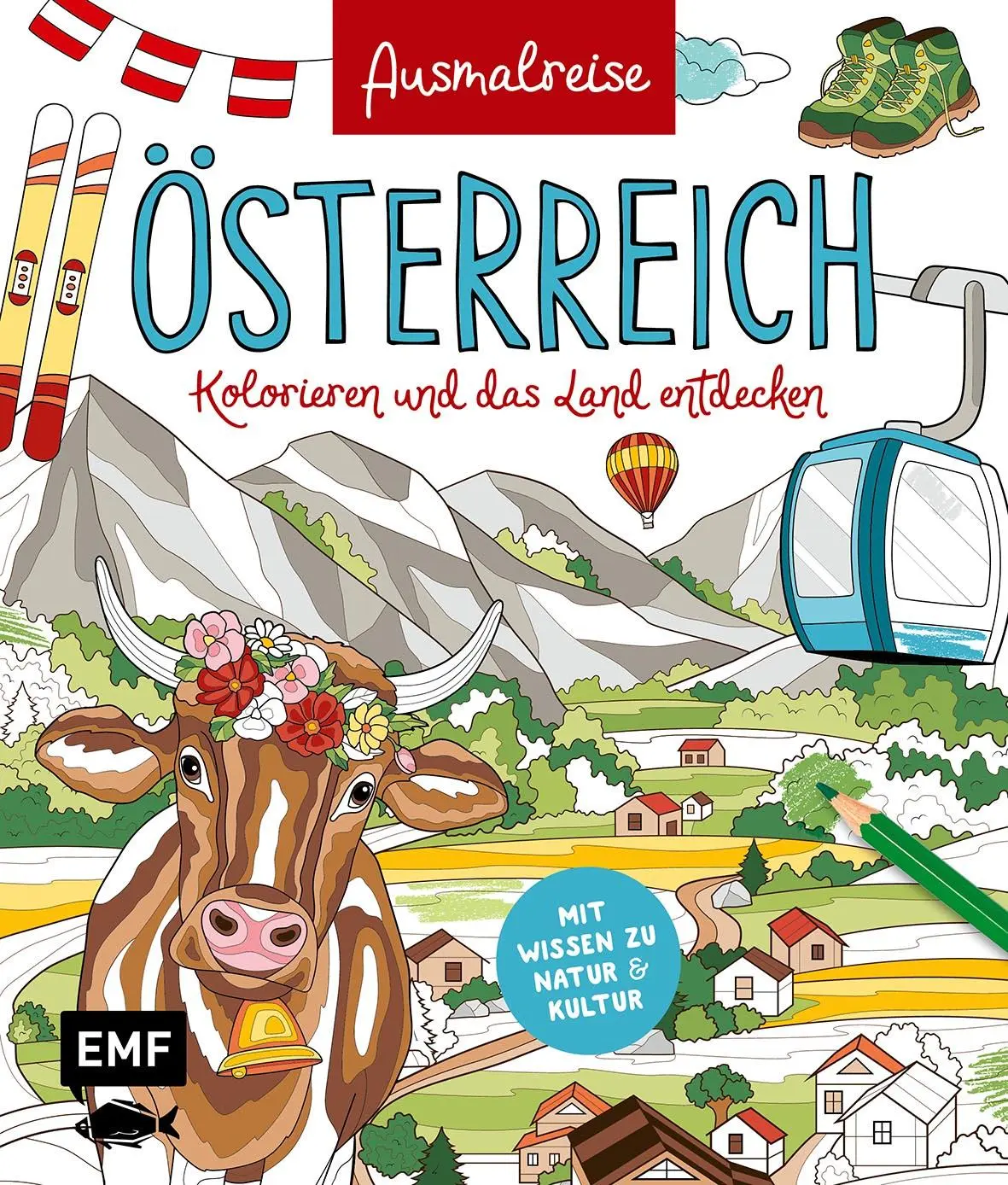 Cover: 9783745929621 | Ausmalreise Österreich | Edition Michael Fischer | Taschenbuch | 80 S.