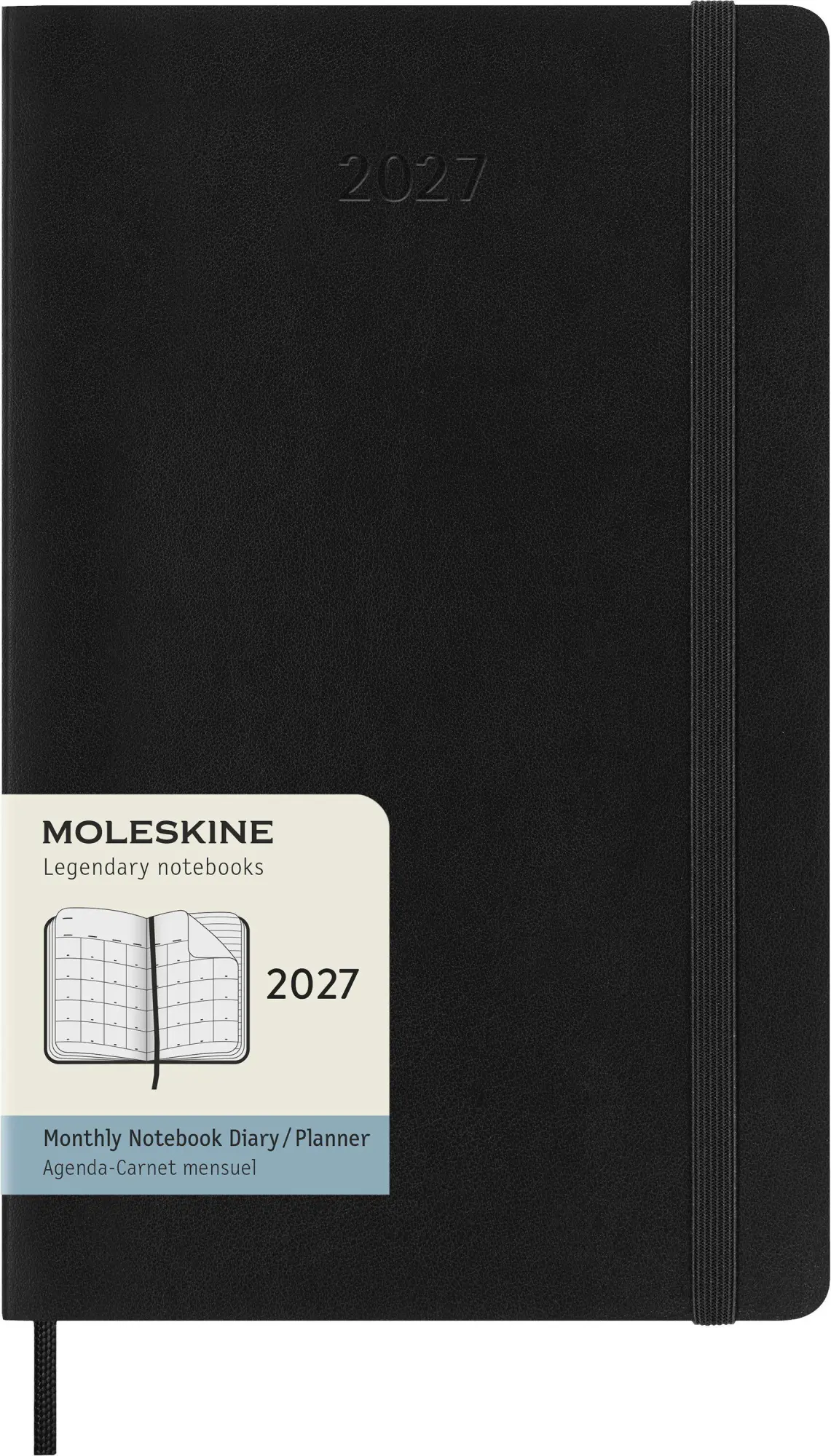 Cover: 8056999279721 | Moleskine 12 Monate Monatsnotizkalender 2027, L/A5, 1 Mo = 2...