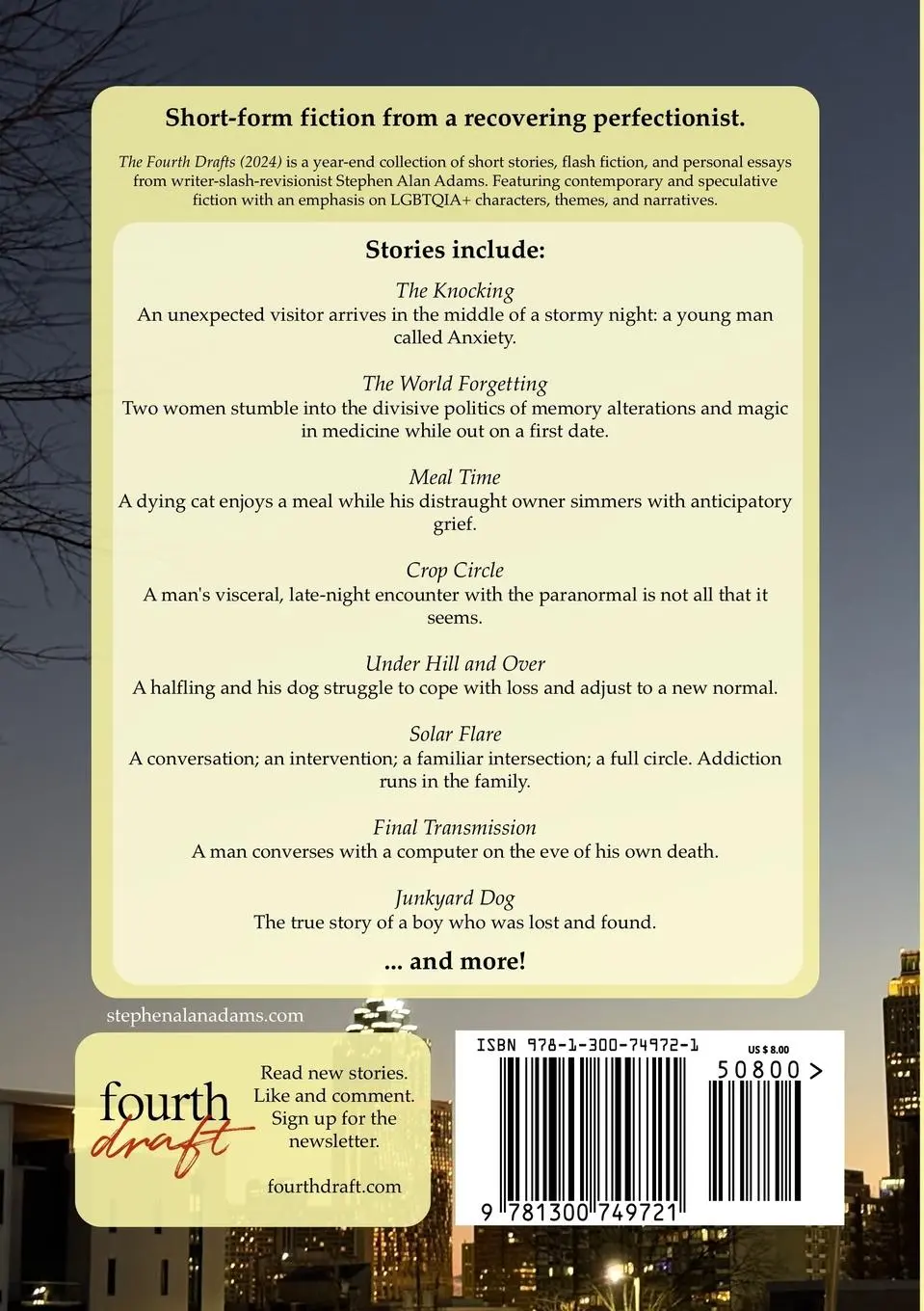 Rückseite: 9781300749721 | The Fourth Drafts (2024) | Short Stories, Flash Fiction, and More