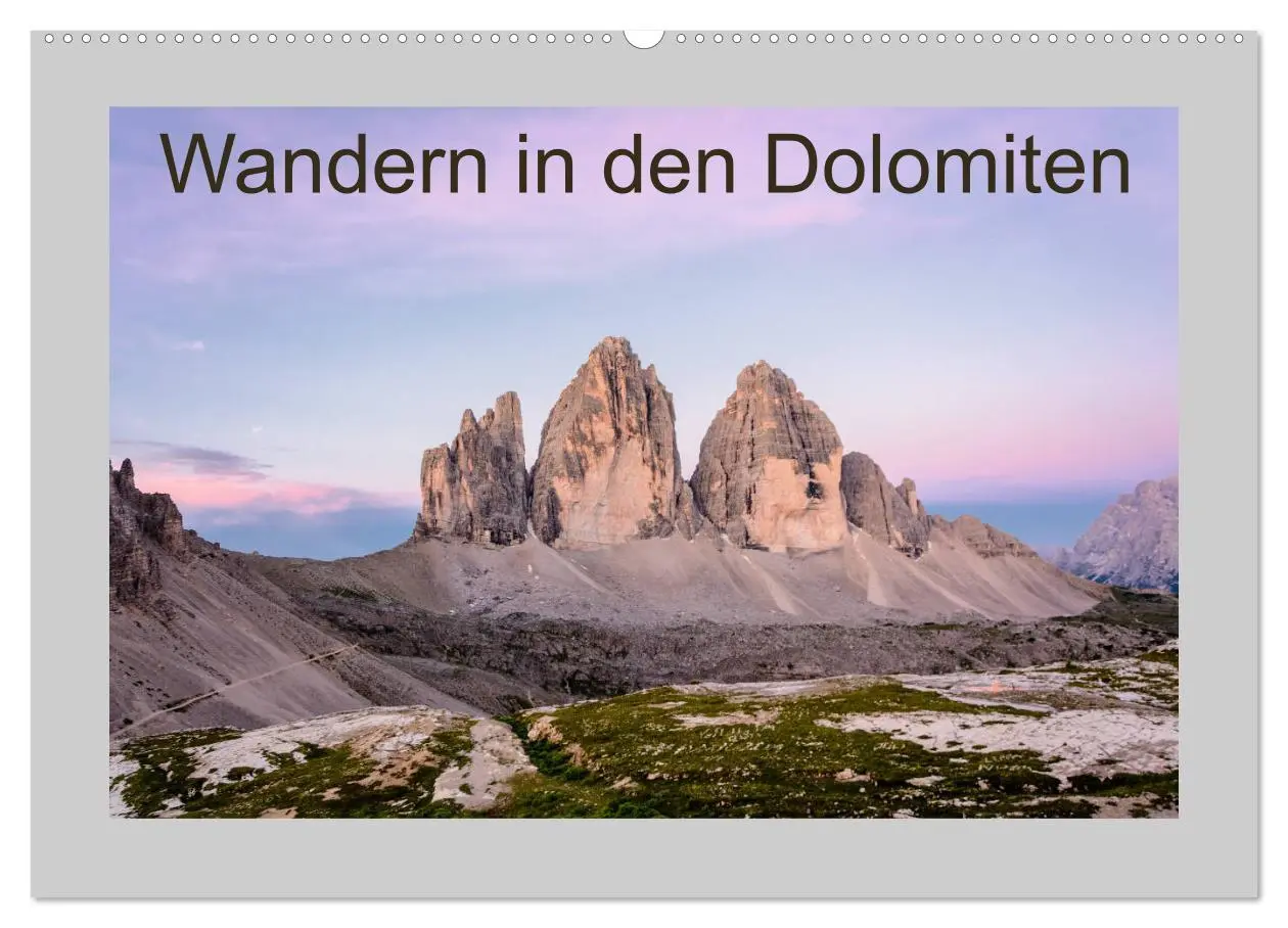 Cover: 9783435289721 | Wandern in den Dolomiten (Wandkalender 2025 DIN A2 quer), CALVENDO...