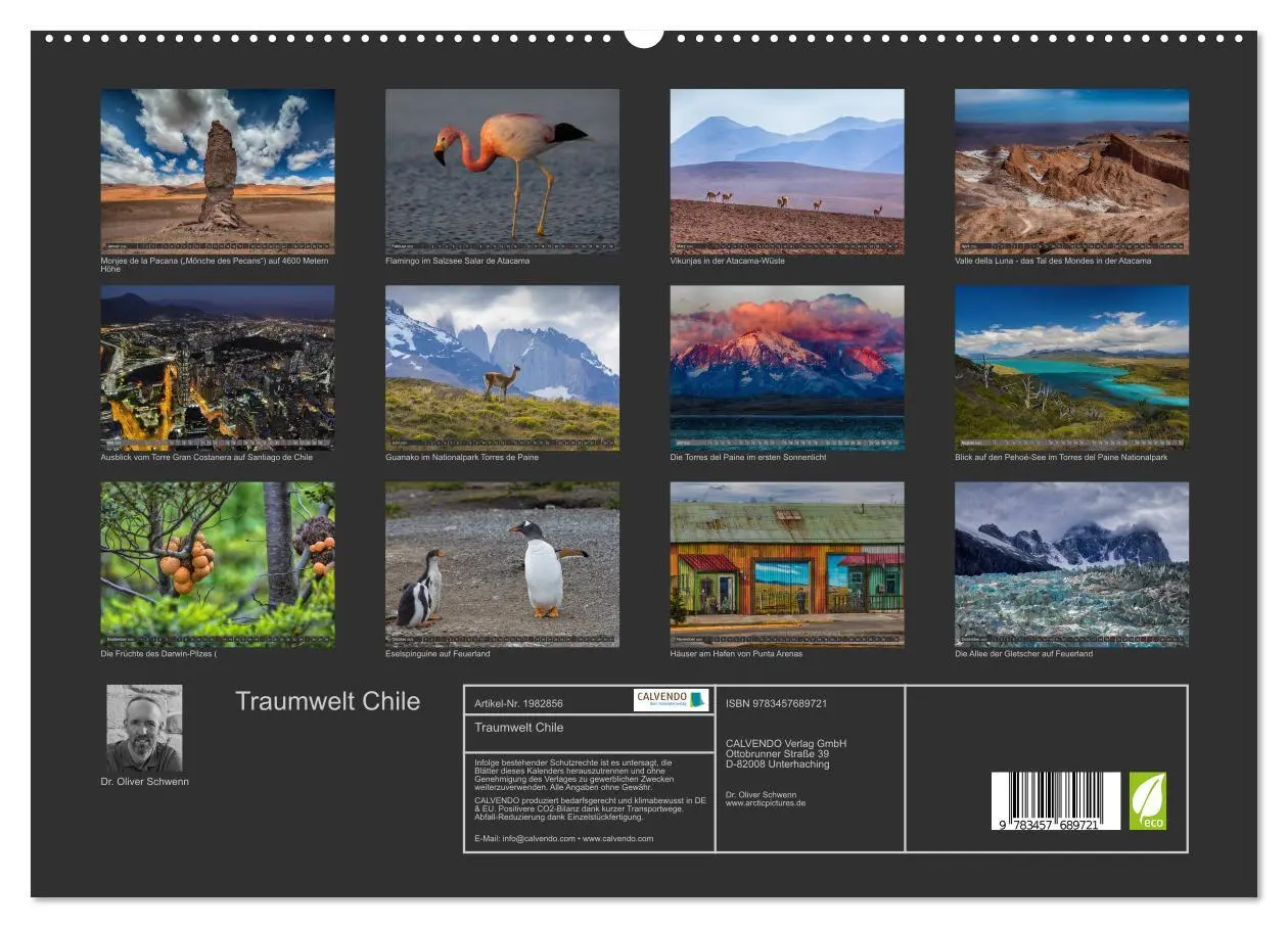 Bild: 9783457689721 | Traumwelt Chile (hochwertiger Premium Wandkalender 2026 DIN A2...