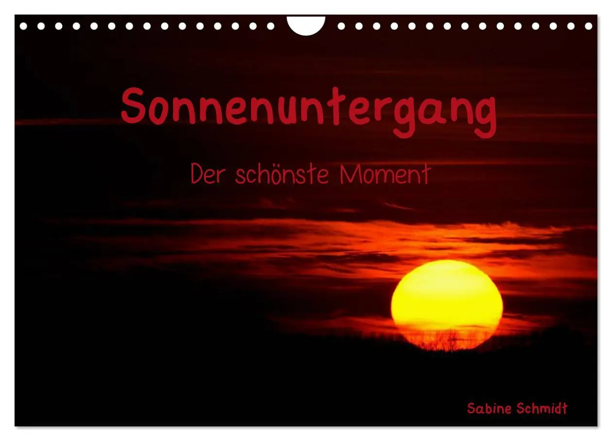 Cover: 9783516229721 | Sonnenuntergang (Wandkalender 2026 DIN A4 quer), CALVENDO...