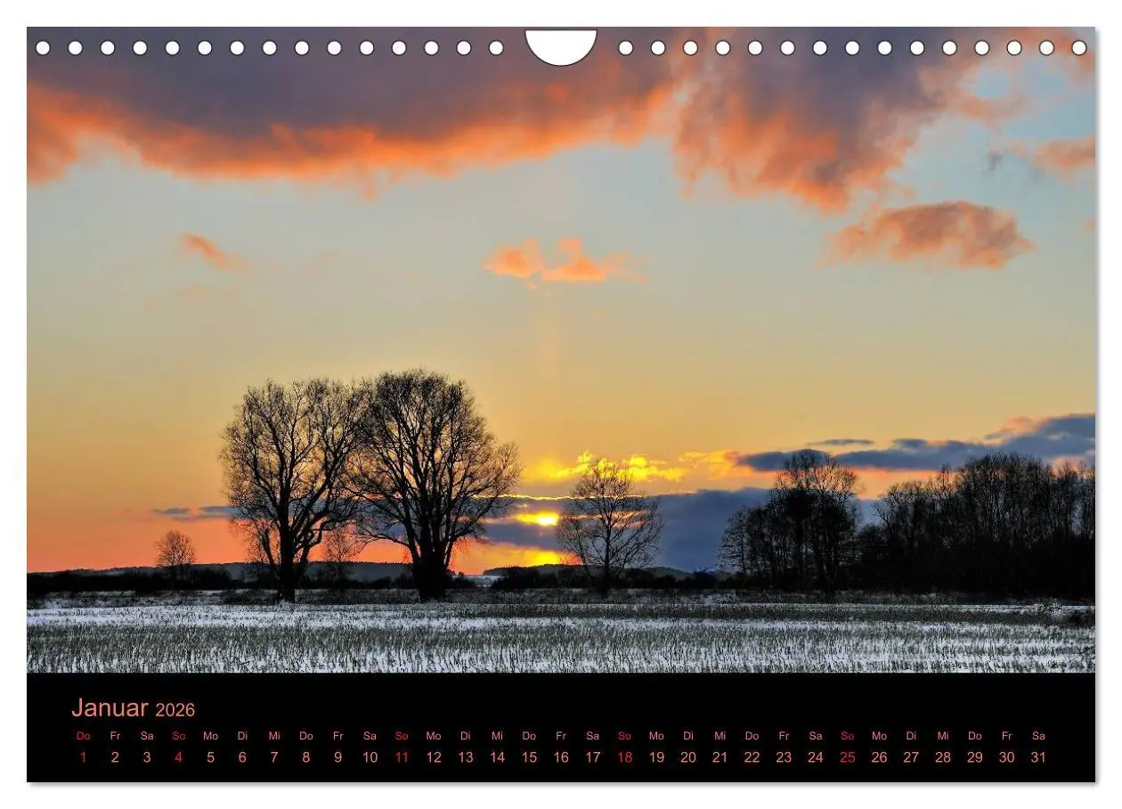Bild: 9783516229721 | Sonnenuntergang (Wandkalender 2026 DIN A4 quer), CALVENDO...