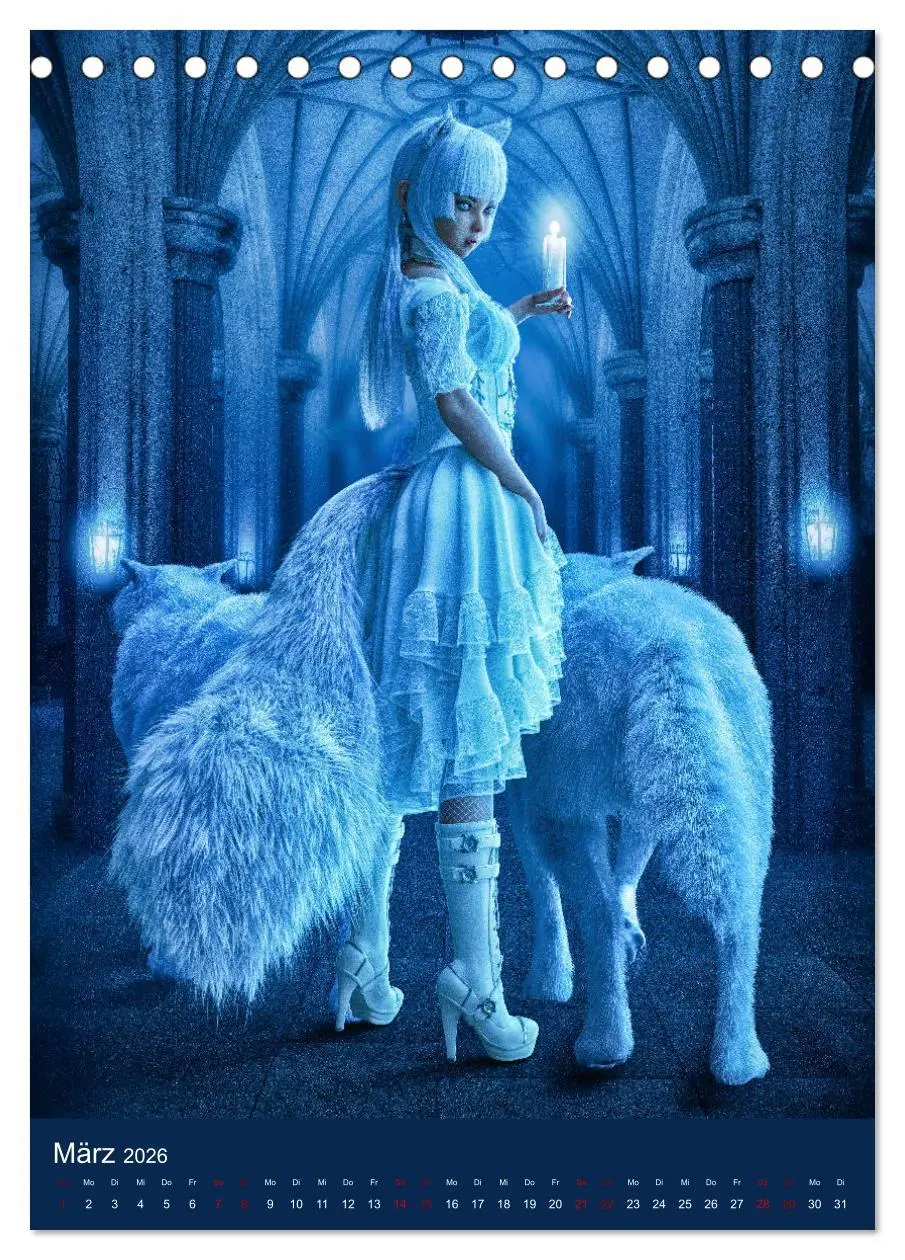 Bild: 9783516399721 | Mädchen im Manga Style (Gothic Art) (Tischkalender 2026 DIN A5...