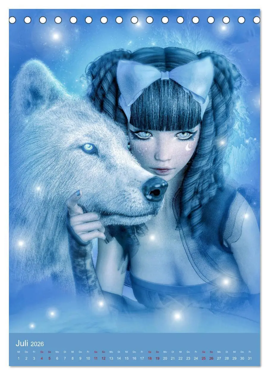 Bild: 9783516399721 | Mädchen im Manga Style (Gothic Art) (Tischkalender 2026 DIN A5...