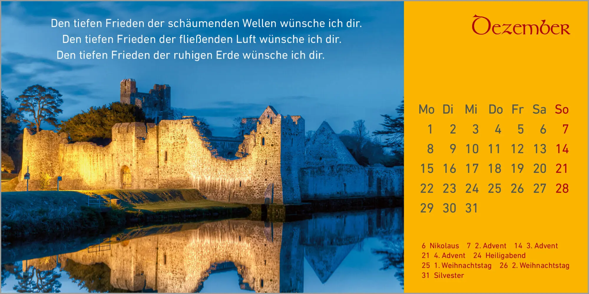 Bild: 9783579079721 | Irische Segenswünsche Jahres-Geleit 2025 | Hermann Multhaupt | 13 S.