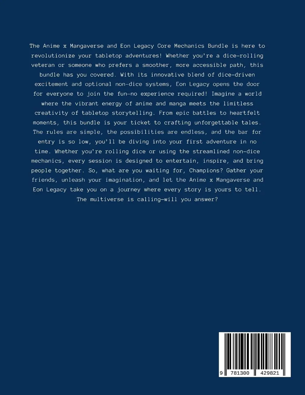 Rückseite: 9781300429821 | Anime Neo x Mangaverses RPG Core | Robert Rankin | Taschenbuch | 2025