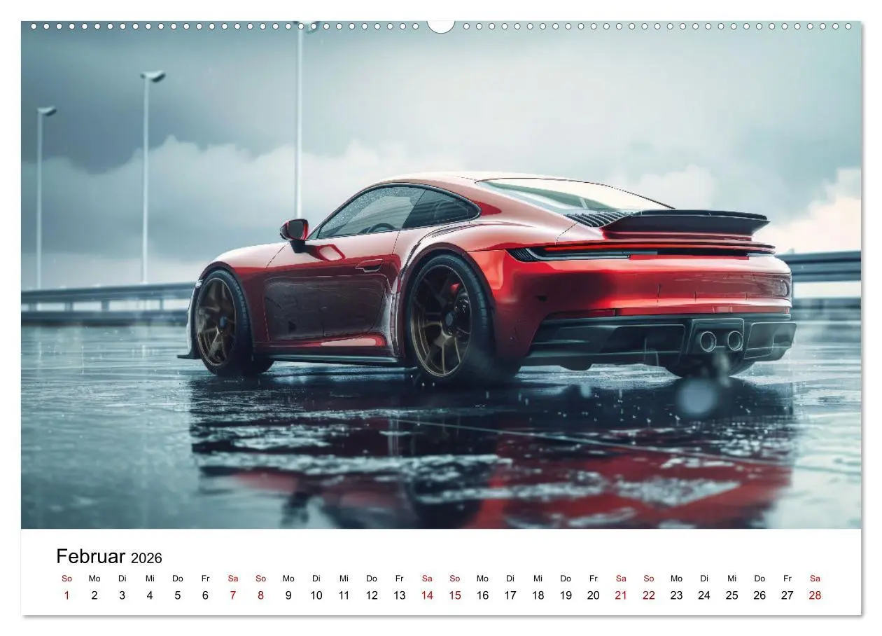 Bild: 9783457439821 | Schnelle Sportwagen (Wandkalender 2026 DIN A2 quer), CALVENDO...