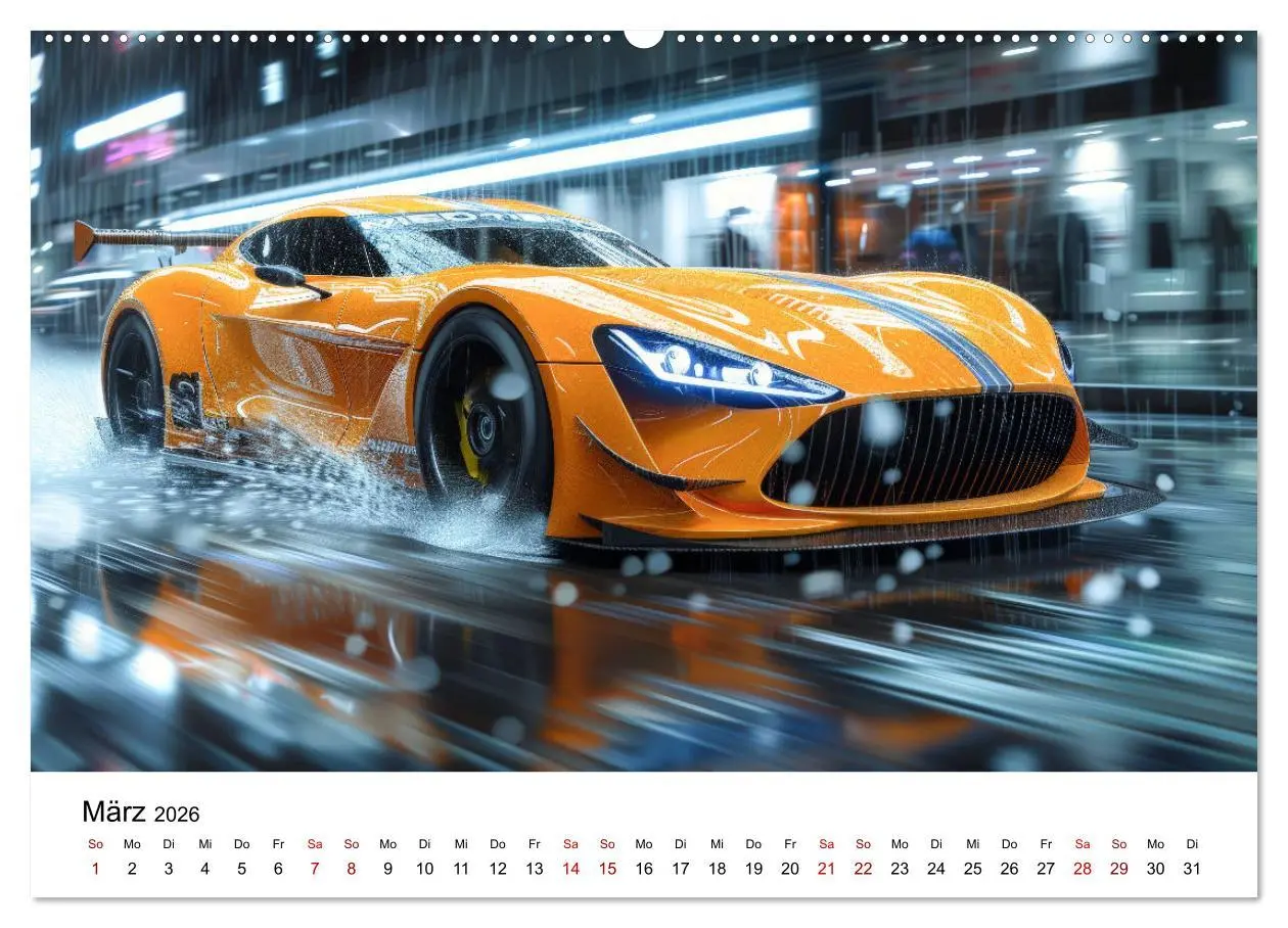 Bild: 9783457439821 | Schnelle Sportwagen (Wandkalender 2026 DIN A2 quer), CALVENDO...