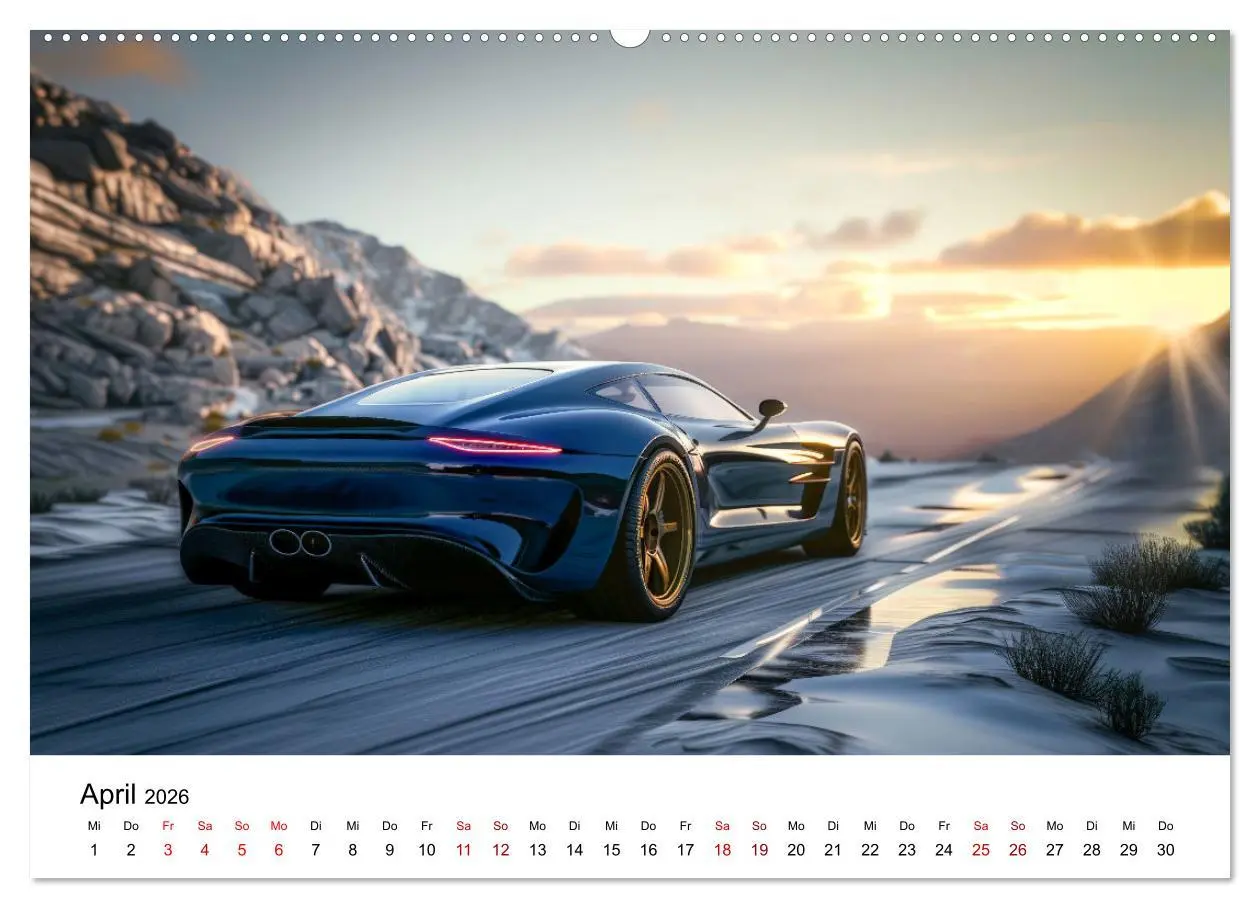 Bild: 9783457439821 | Schnelle Sportwagen (Wandkalender 2026 DIN A2 quer), CALVENDO...