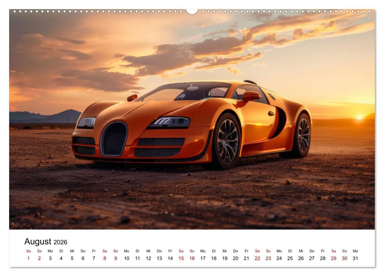 Bild: 9783457439821 | Schnelle Sportwagen (Wandkalender 2026 DIN A2 quer), CALVENDO...