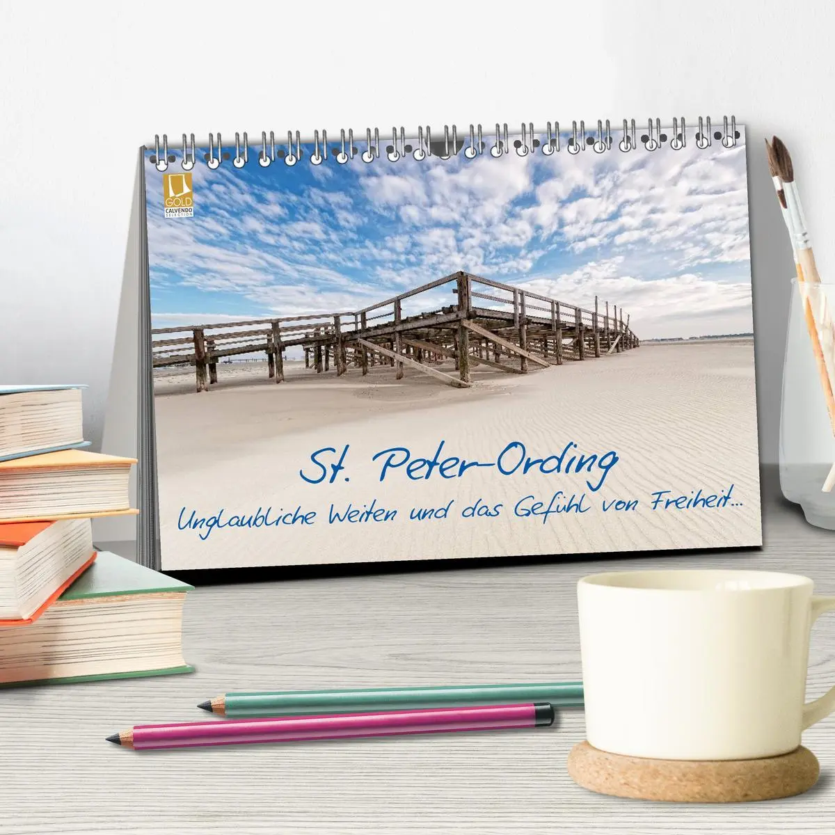 Bild: 9783516069921 | St. Peter-Ording (Tischkalender 2026 DIN A5 quer), CALVENDO...