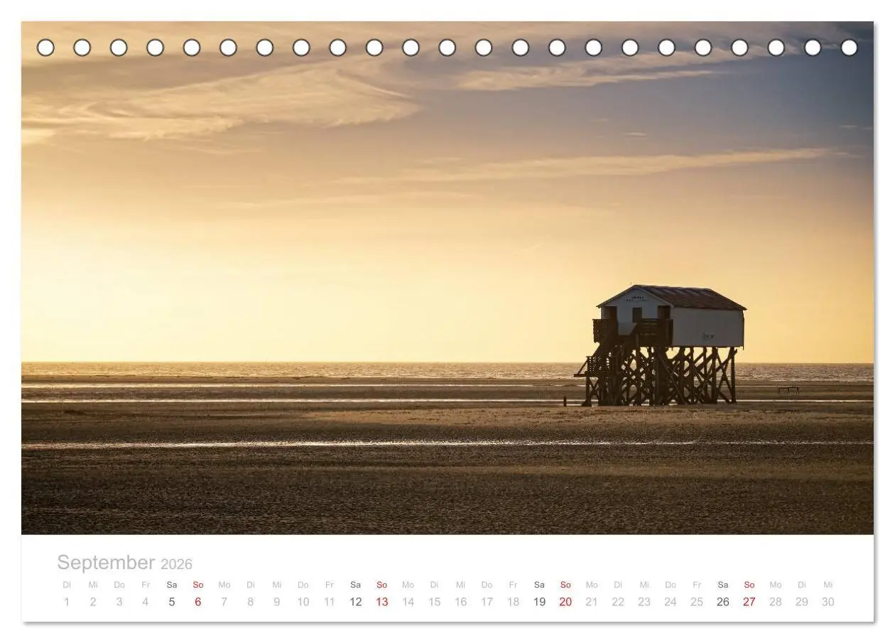 Bild: 9783516069921 | St. Peter-Ording (Tischkalender 2026 DIN A5 quer), CALVENDO...