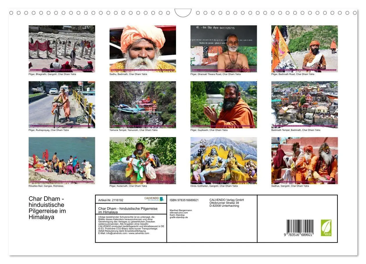 Bild: 9783516689921 | Char Dham - hinduistische Pilgerreise im Himalaya (Wandkalender...