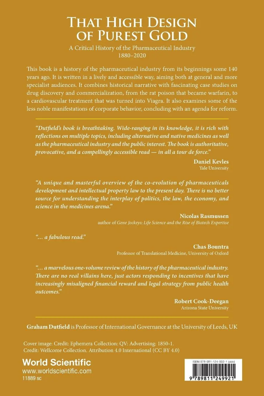 Rückseite: 9789811249921 | THAT HIGH DESIGN OF PUREST GOLD | Graham Dutfield | Taschenbuch | 2021