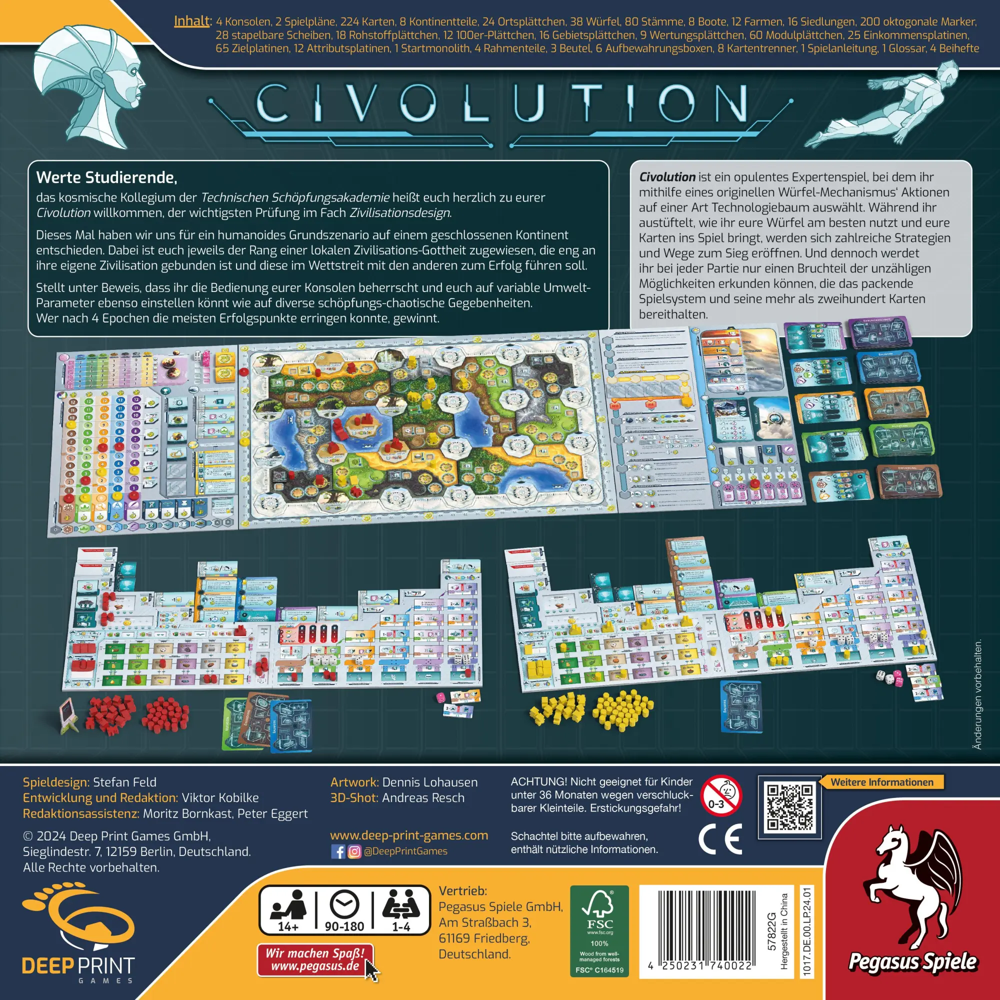 Bild: 4250231740022 | Civolution (Deep Print Games) | Stefan Feld | Spiel | 57822G | Deutsch