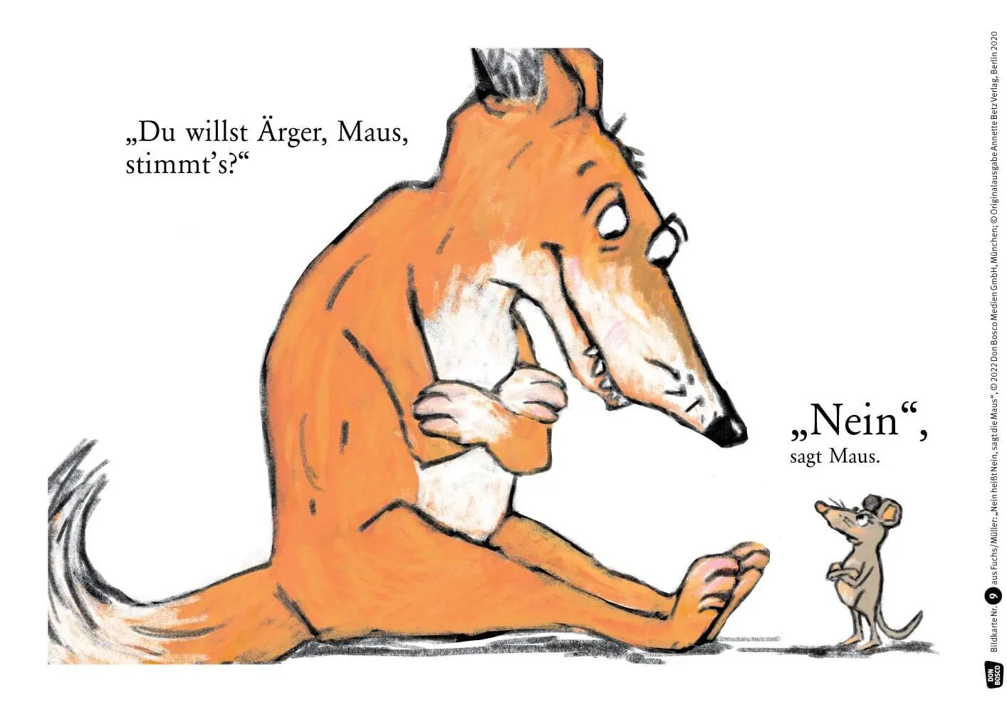 Bild: 4260694920022 | Nein heißt Nein, sagt die Maus. Kamishibai Bildkartenset | Fuchs | Box