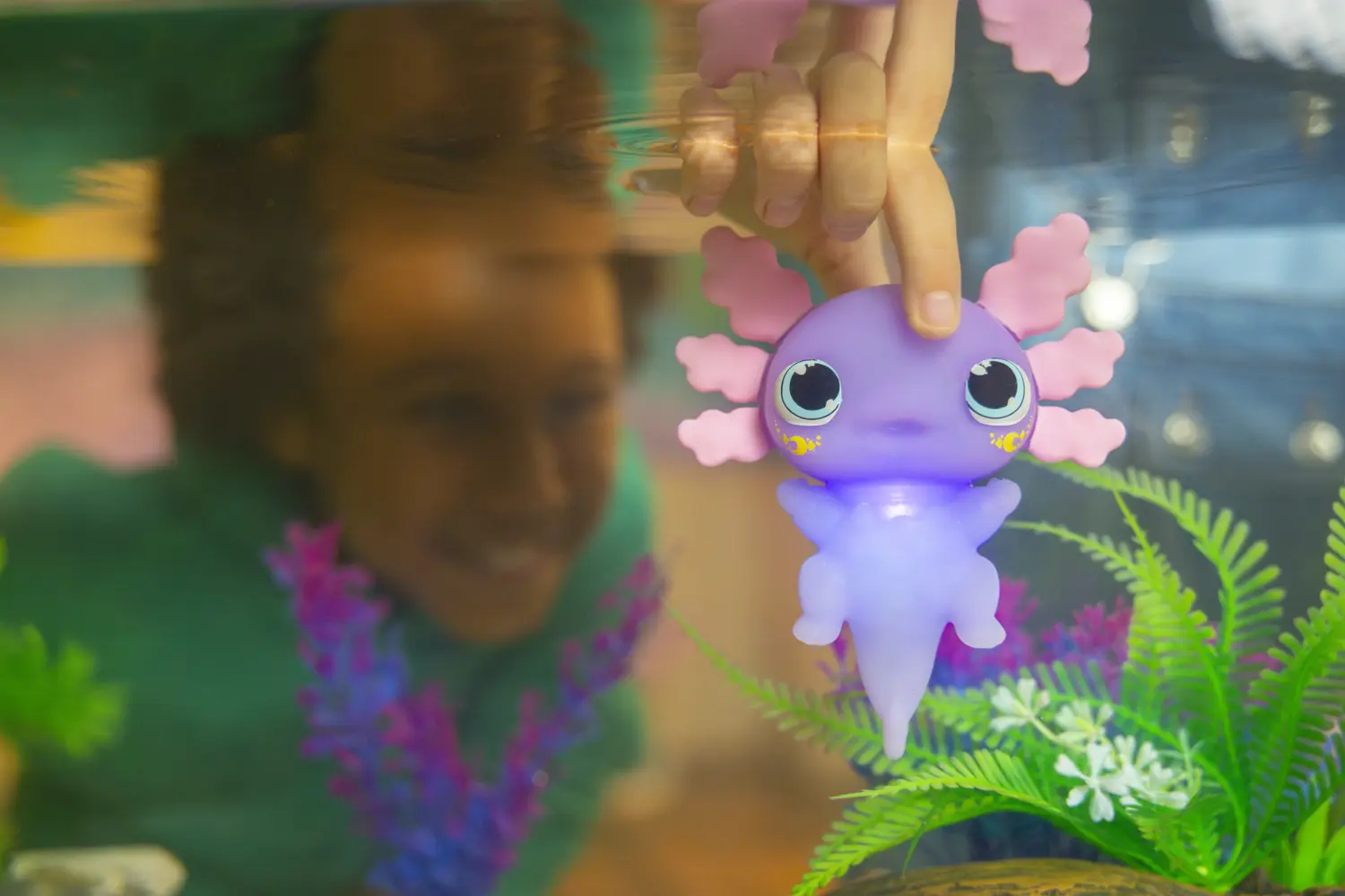 Bild: 8720077340022 | Animagic - Let's Glo Axolotl Pastel Glow in the Dark | Blister Pack