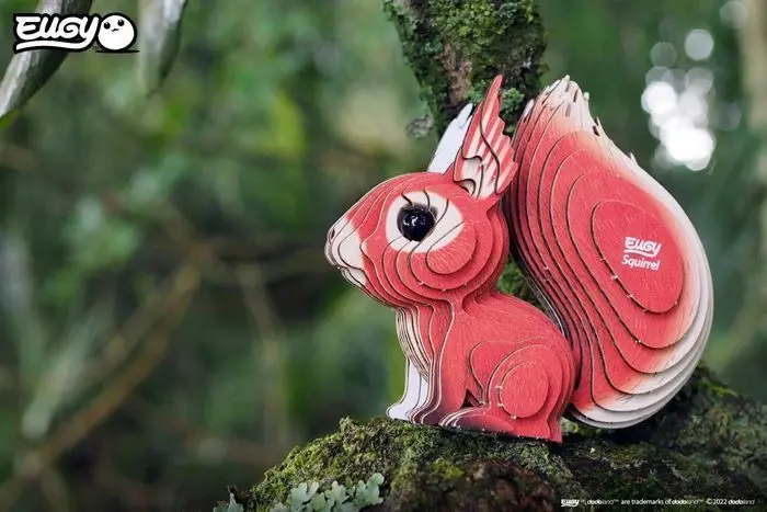 Bild: 9421036940022 | EUGY - 3D Bastelset Eichhörnchen | Kit (Bastelset) | 2025 | EUGY