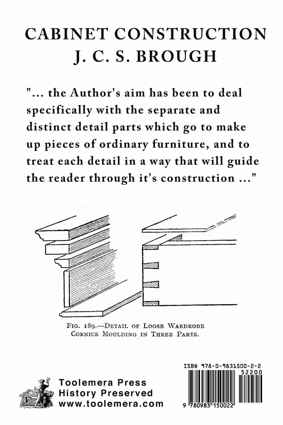 Rückseite: 9780983150022 | Cabinet Construction | James Carruthers Brough | Taschenbuch | 2011