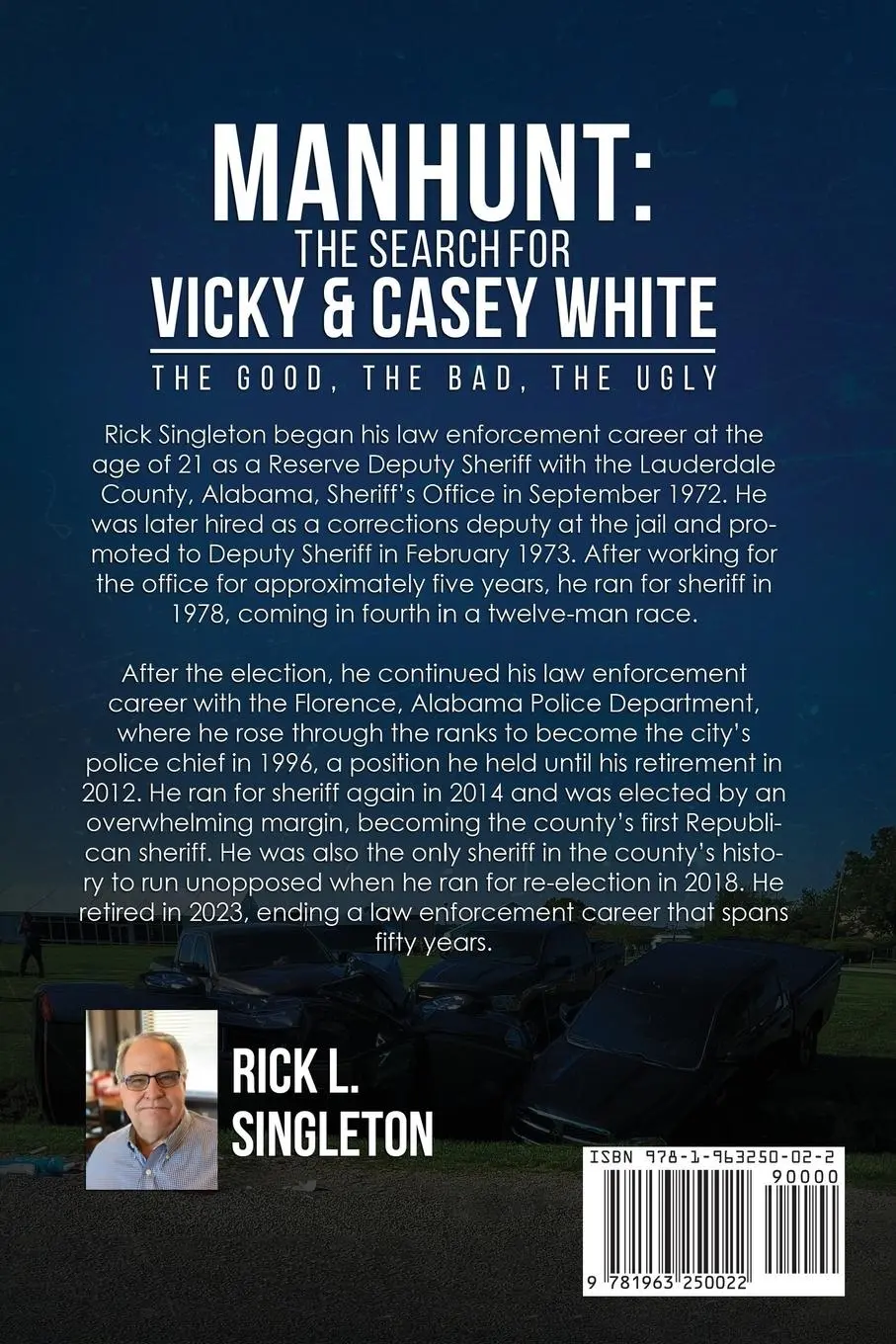 Rückseite: 9781963250022 | Manhunt | The Search for Vicky and Casey White | Rick L. Singleton