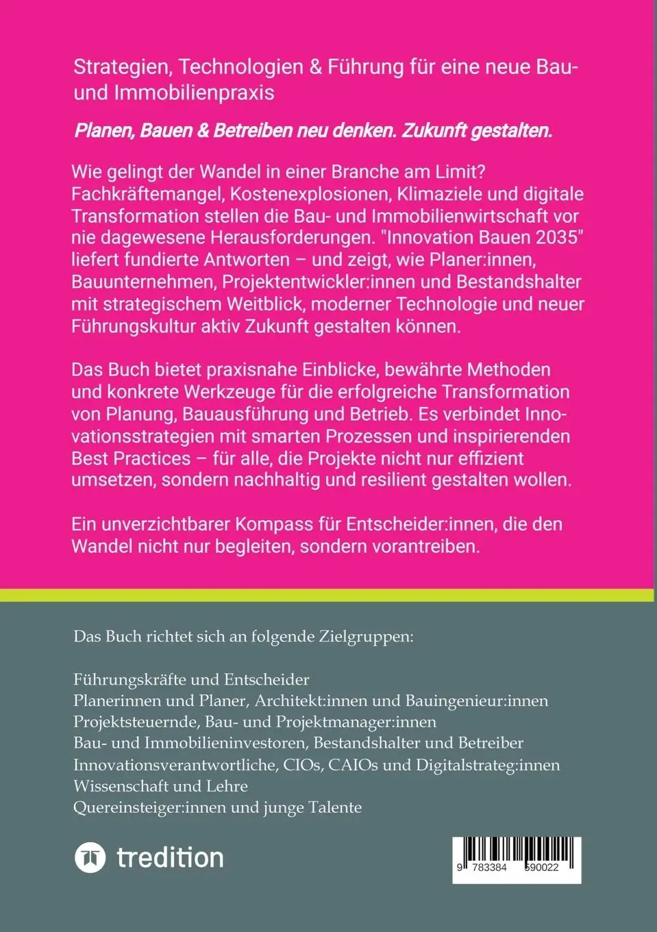Rückseite: 9783384590022 | Innovation Bauen 2035 | Bernhard Metzger | Taschenbuch | 152 S. | 2025