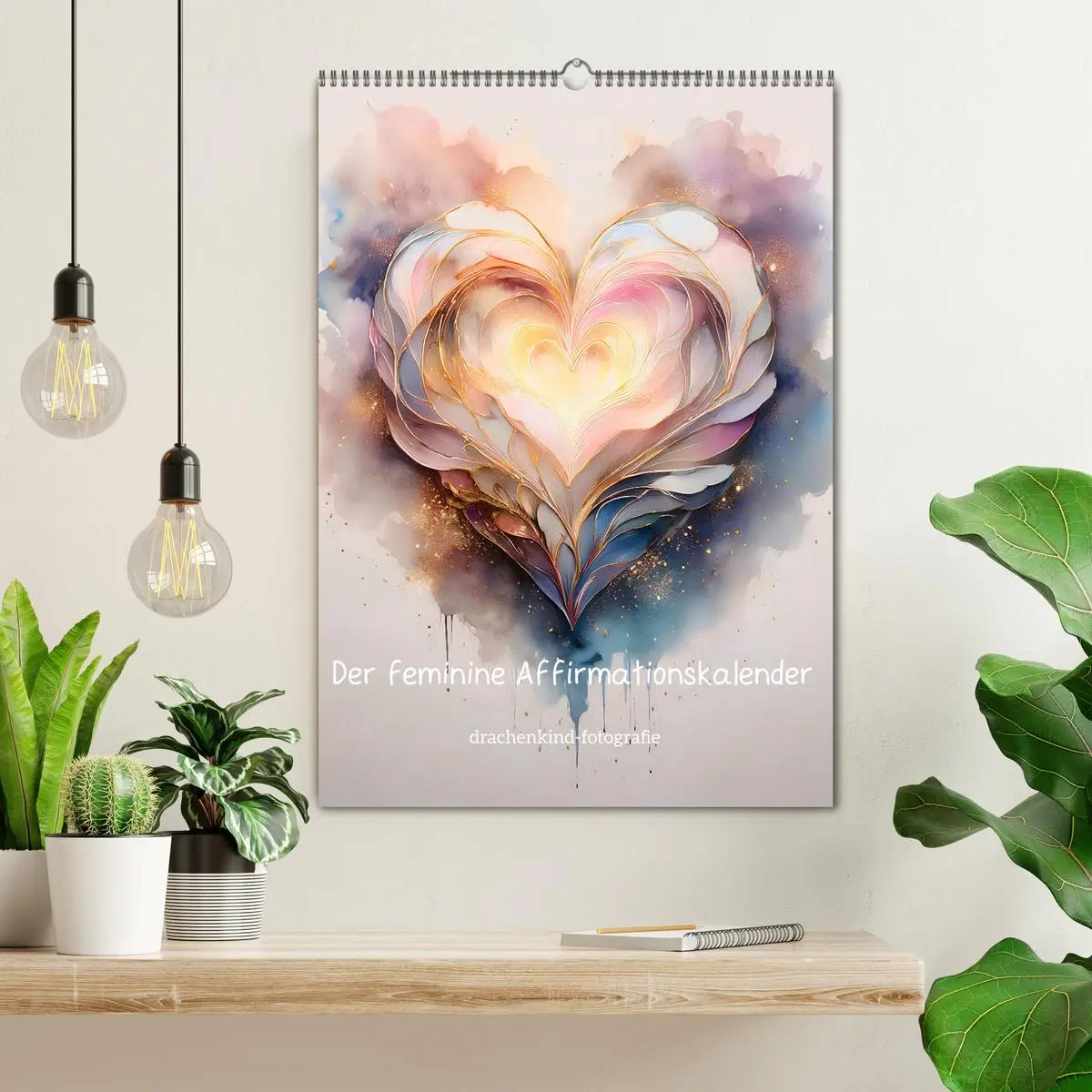 Bild: 9783516250022 | Der feminine Affirmationskalender (Wandkalender 2026 DIN A2 hoch),...