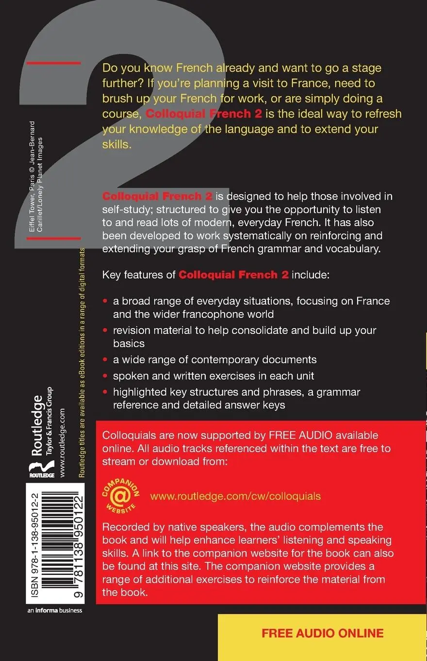 Rückseite: 9781138950122 | Colloquial French 2 | The Next step in Language Learning | Broady