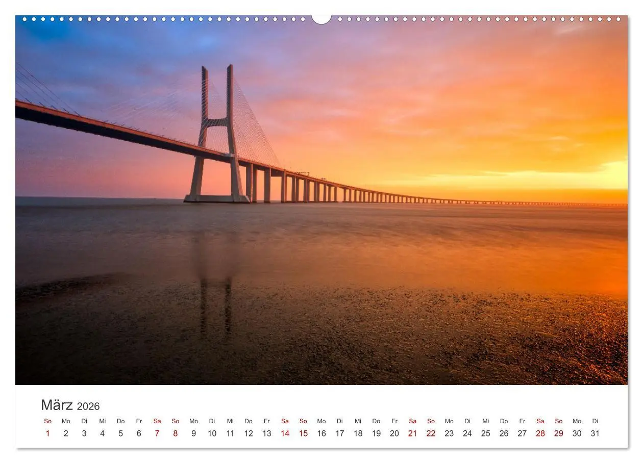 Bild: 9783457600122 | Brücken - Die schönsten Brücken der Welt. (Wandkalender 2026 DIN A2...