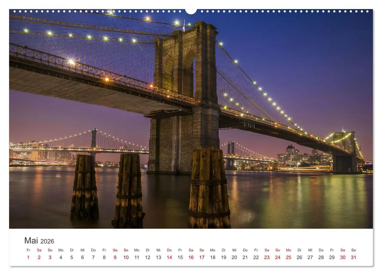 Bild: 9783457600122 | Brücken - Die schönsten Brücken der Welt. (Wandkalender 2026 DIN A2...