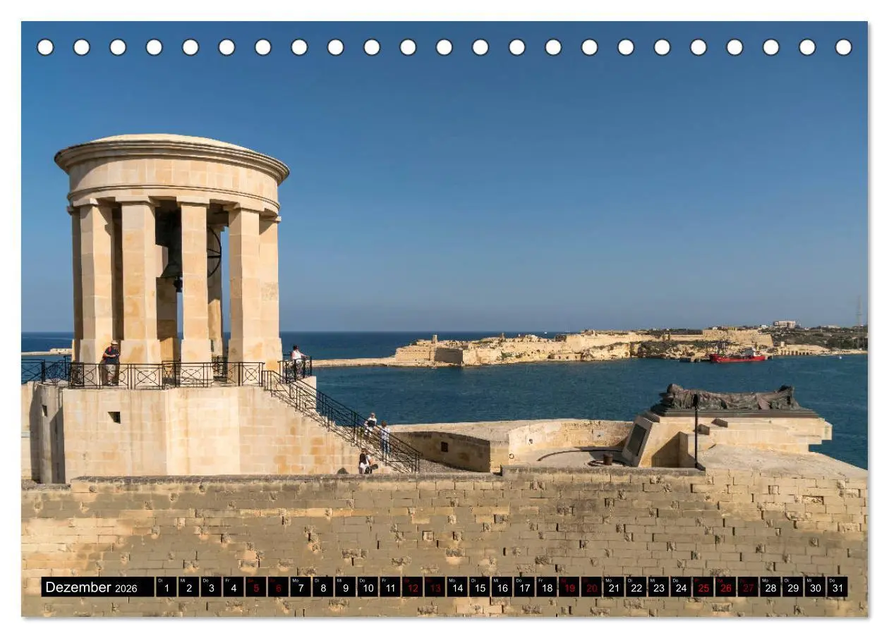 Bild: 9783457840122 | Valletta - Malta (Tischkalender 2026 DIN A5 quer), CALVENDO...