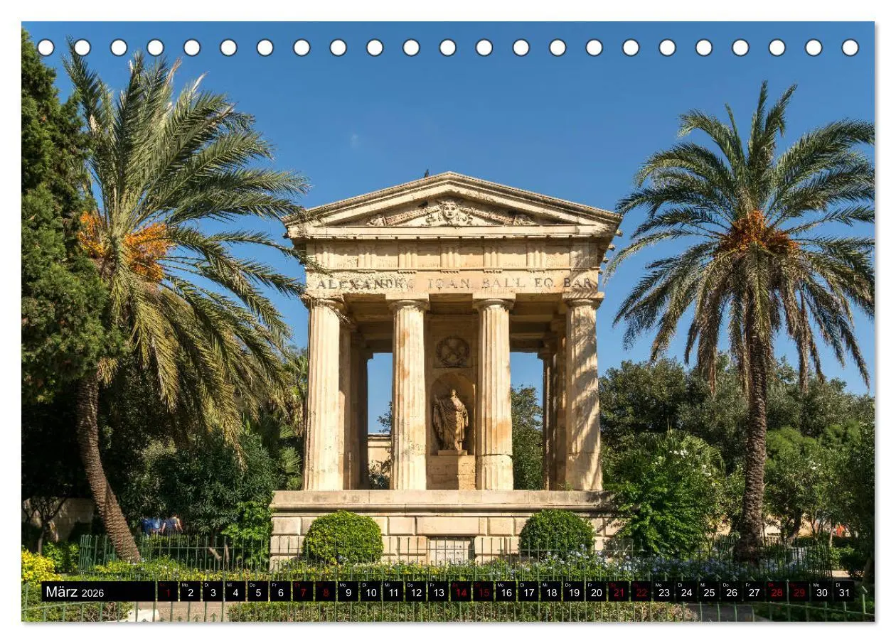 Bild: 9783457840122 | Valletta - Malta (Tischkalender 2026 DIN A5 quer), CALVENDO...