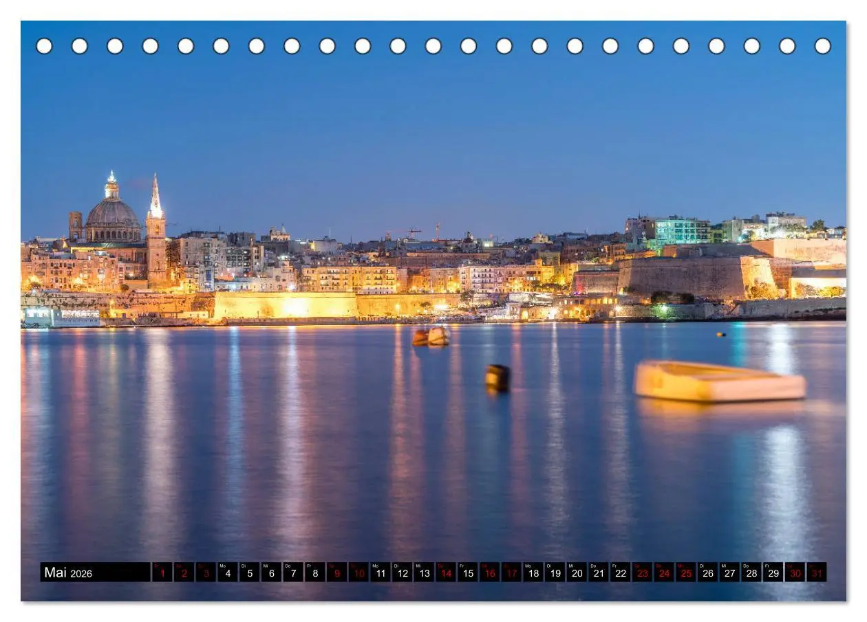 Bild: 9783457840122 | Valletta - Malta (Tischkalender 2026 DIN A5 quer), CALVENDO...