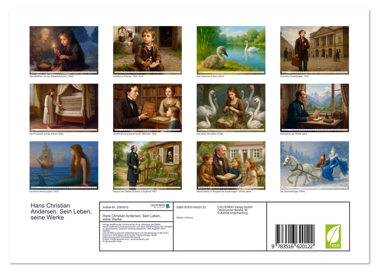 Bild: 9783516620122 | Hans Christian Andersen. Sein Leben, seine Werke (Wandkalender 2026...