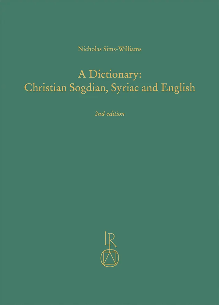 Cover: 9783752000122 | A Dictionary: Christian Sogdian, Syriac and English | Sims-Williams