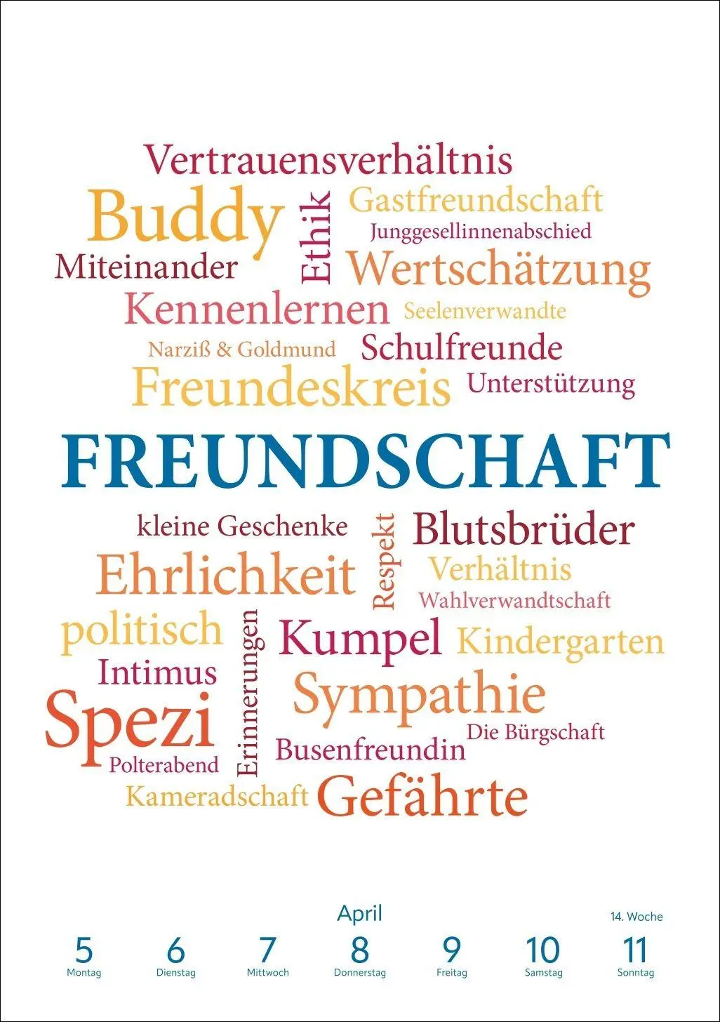 Bild: 9783840040122 | Was uns bewegt Wochen-Kulturkalender 2027 - Mit Worten auf...