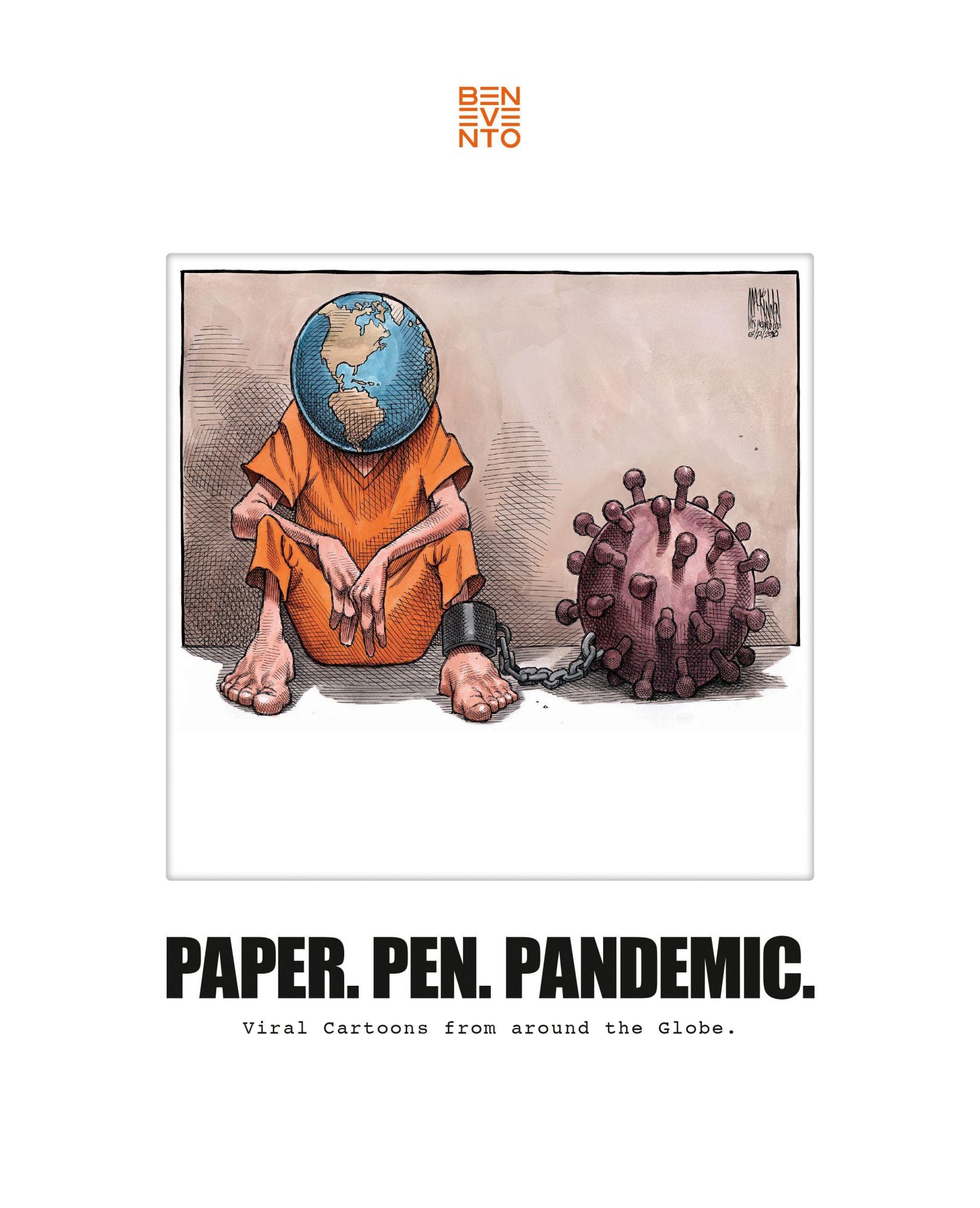 Cover: 9783899550122 | Paper. Pen. Pandemic. | Viral Cartoons from around the Globe. | Buch