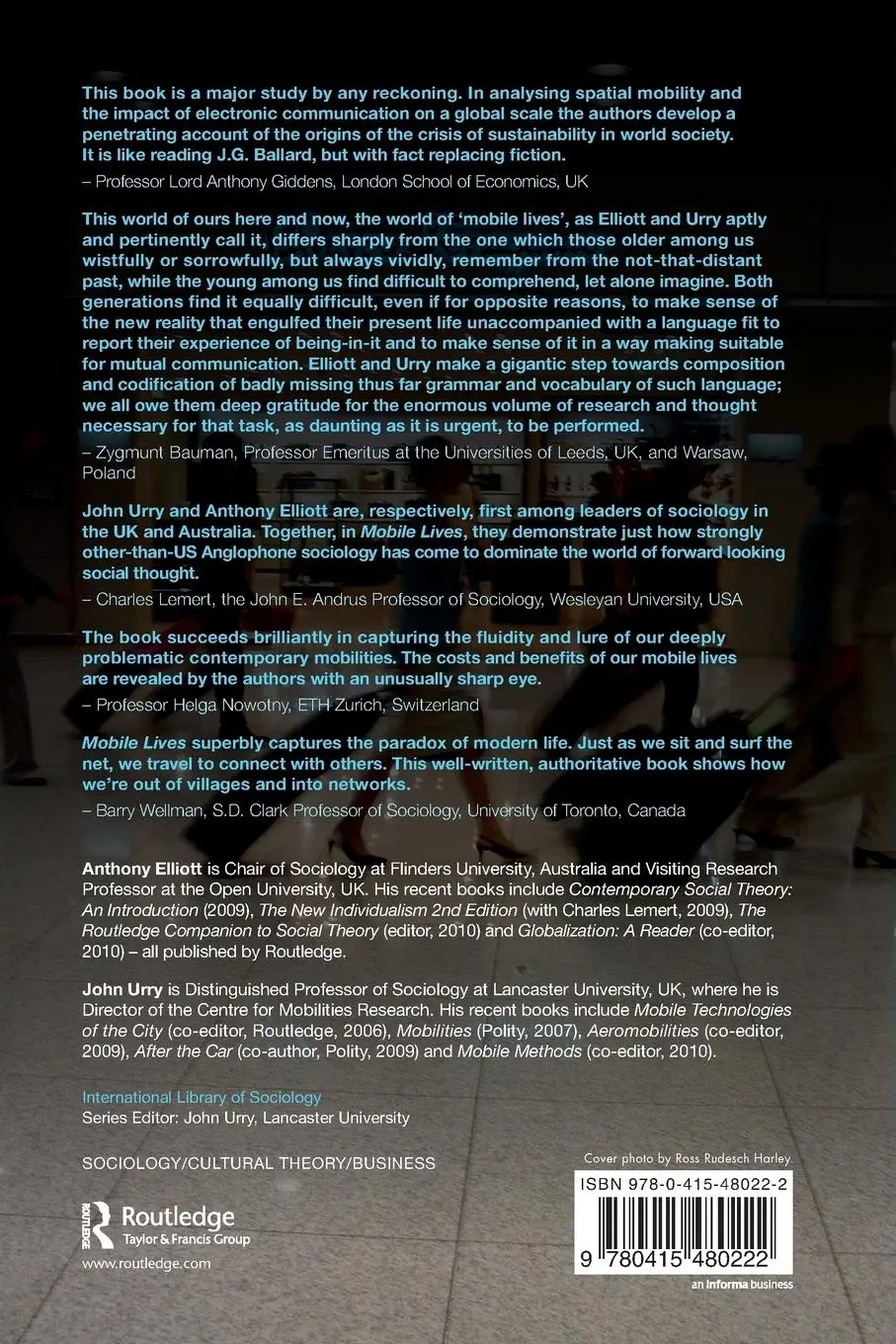 Rückseite: 9780415480222 | Mobile Lives | Anthony Elliott (u. a.) | Taschenbuch | Englisch | 2010