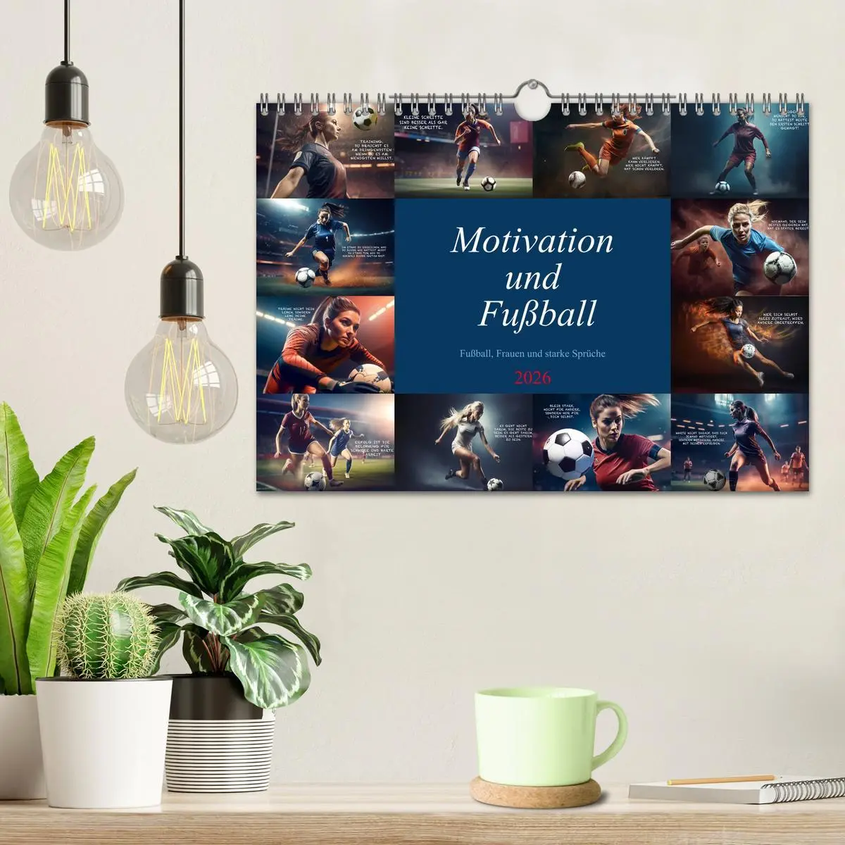 Bild: 9783457380222 | Motivation und Fußball (Wandkalender 2026 DIN A4 quer), CALVENDO...