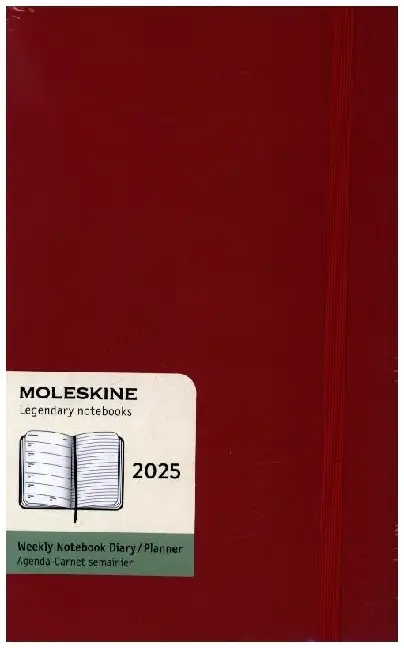 Cover: 8056999270322 | Moleskine 12 Monate Wochen Notizkalender 2025, Large/A5 | Taschenbuch
