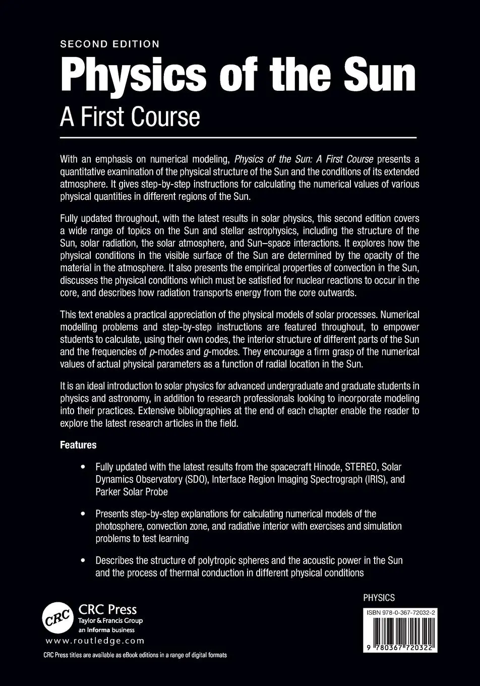 Rückseite: 9780367720322 | Physics of the Sun | A First Course | Dermott J. Mullan | Taschenbuch