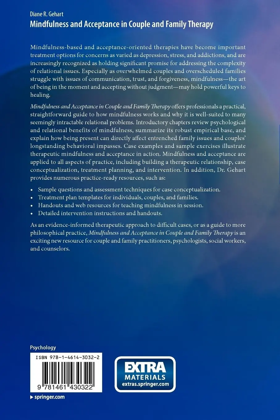 Rückseite: 9781461430322 | Mindfulness and Acceptance in Couple and Family Therapy | Gehart