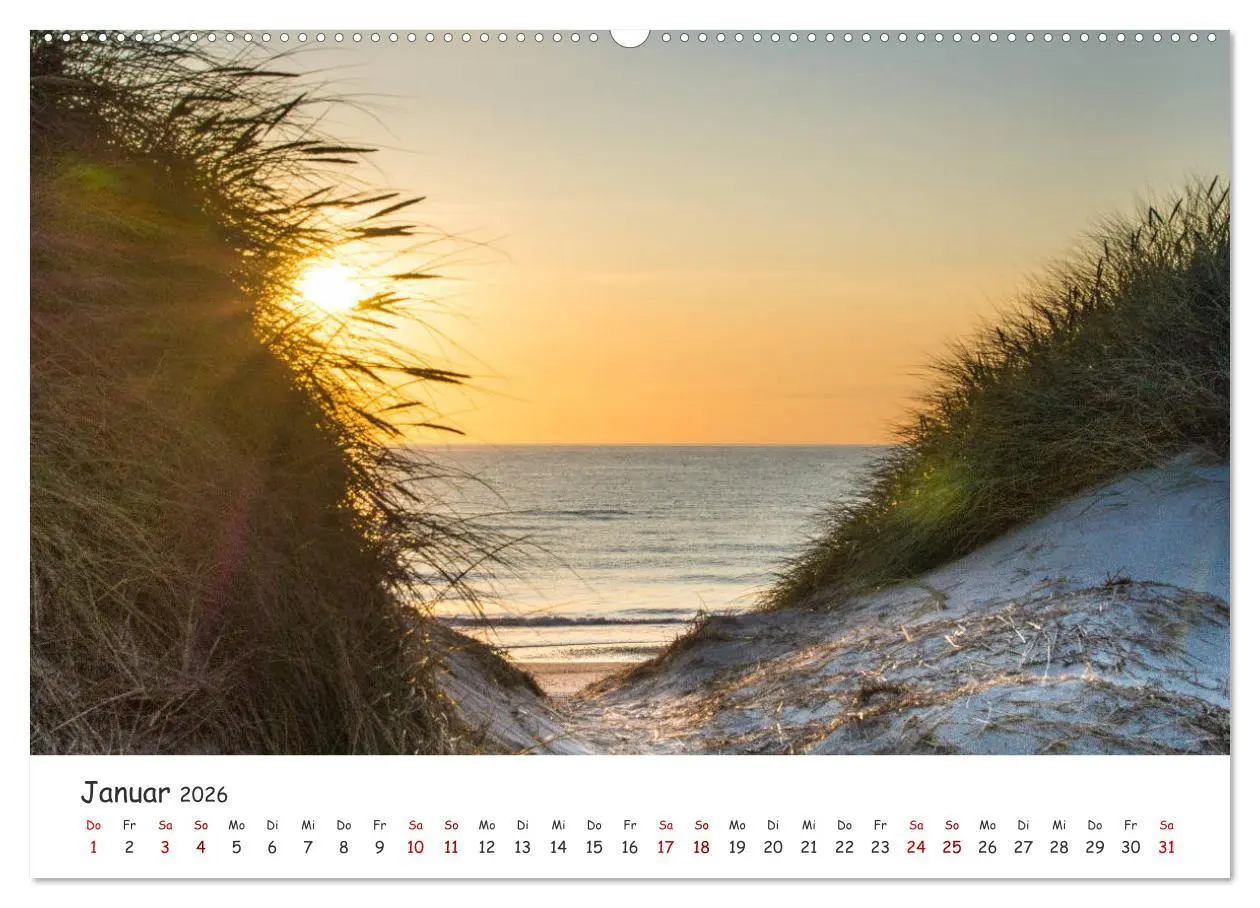 Bild: 9783457750322 | Dünen und Meer Nordseemomente (Wandkalender 2026 DIN A2 quer),...