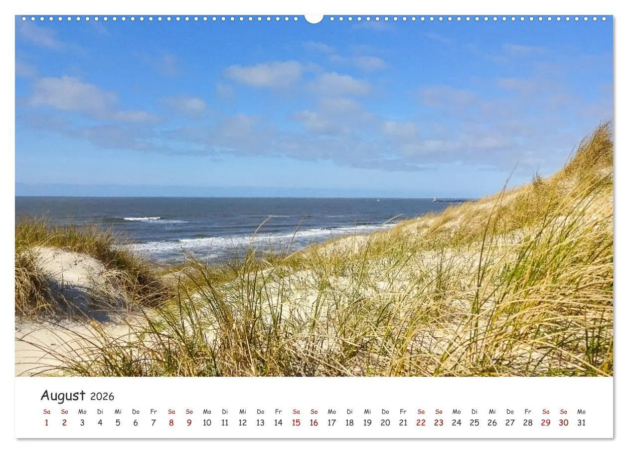 Bild: 9783457750322 | Dünen und Meer Nordseemomente (Wandkalender 2026 DIN A2 quer),...